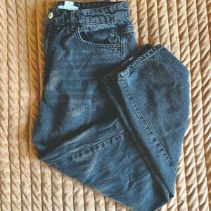 h&m faded black jeans